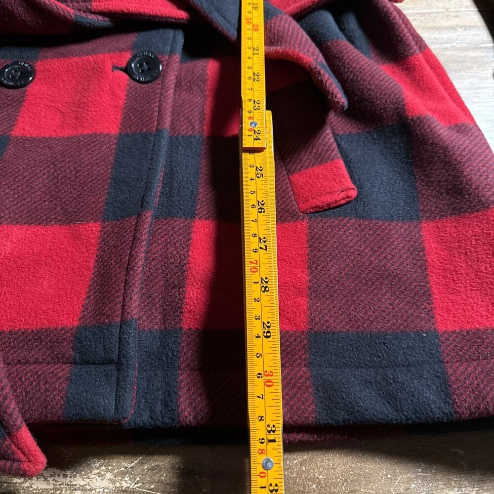 Ike Behar Buffalo Red Black Plaid Womens Fleece Belted Jacket XL - Picture 5 of 10